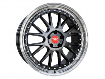 TEC Speedwheels GTE Black polished lip CB: 65.1 TEC Speedwheels GTE Black polished lip CB: 65.1