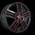 R57 JETBLACK RED SPOKE R57 JETBLACK RED SPOKE