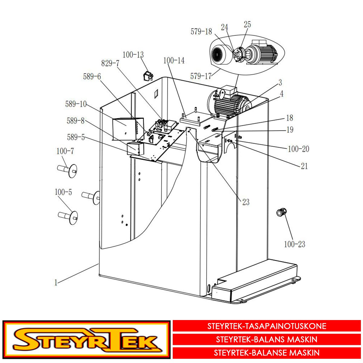 ST-5839 Runko, moottori