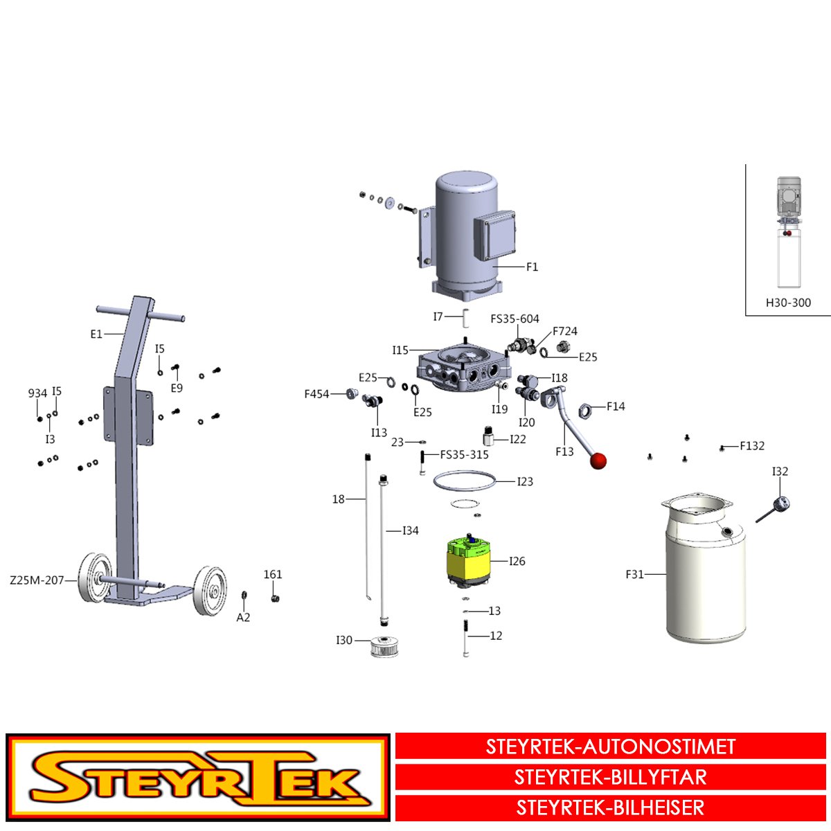 ST-H30 Sähköinen ohjausyksikkö