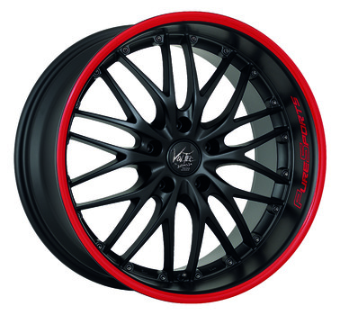 " VOLTEC T6 Mattblack Puresports / Color Trim rot