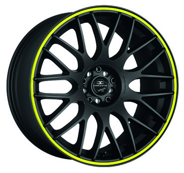 " KARIZZMA Mattblack Puresports / Color Trim gelb