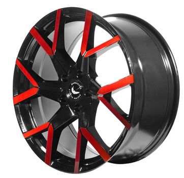 " TZUNAMEE EVO Black gloss Flashred