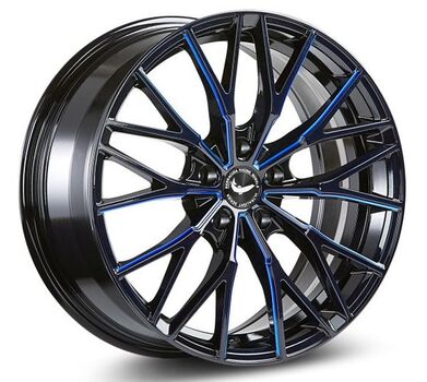 " PROJECT 3.0 Black gloss Flashblue