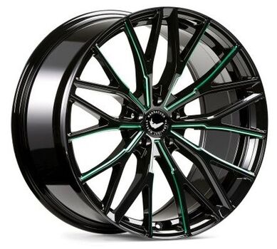 " PROJECT 3.0 Black gloss flashgreen