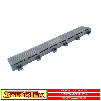 SteyrTek - Floortile edge, midnight black female 6 pcs
