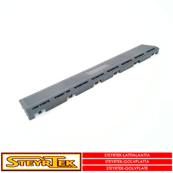 SteyrTek - Floortile edge, midnight black male 6 pcs