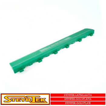 SteyrTek - Floortile edge, leaf green female 6 pcs