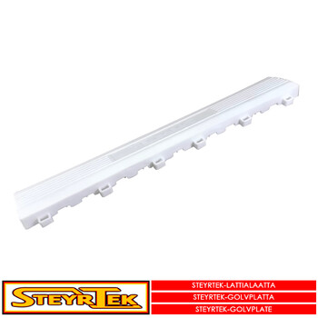 SteyrTek - Floortile edge, snow white female 6 pcs