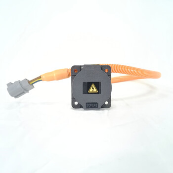 "Charging port connection cable three vertical anti-touch wire diameter 0.75 wire length 200 three wires 6.3 plug-in