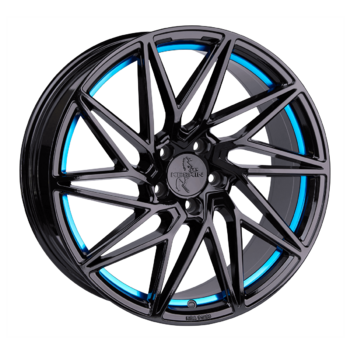 "KT20 Black Painted Blue Inside
