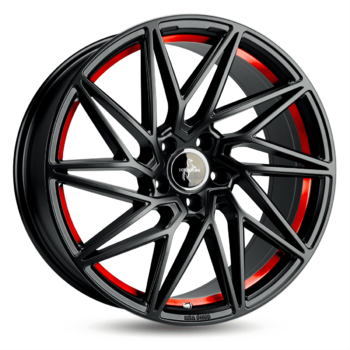 "KT20 Matt Black Red Inside