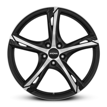 "R62 JET BLACK-MATT-FRONT CUT