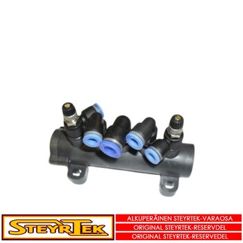 "Complete five way valve (tilting)