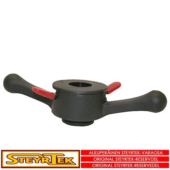 "Quick release nut for mounting the wheel on a 40mm axle