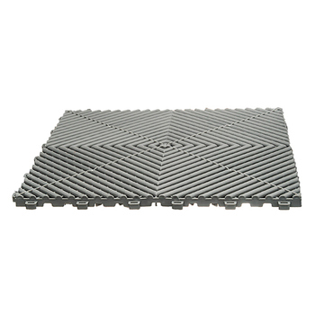 "Lattialaatta, aluminium grey 40x40cm 10x30 kpl