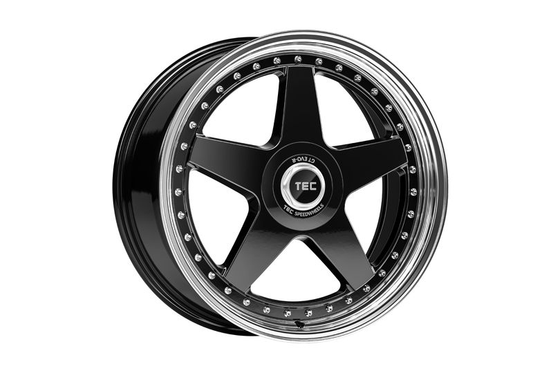 TEC Speedwheels GTE Black polished lip CB: 64.0 8x18 jako: 5x100 et: 40 Image: 1