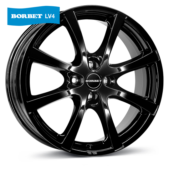 Borbet LV4 black glossy 5.5x14 jako: 4x108 et: 24 Image: 1