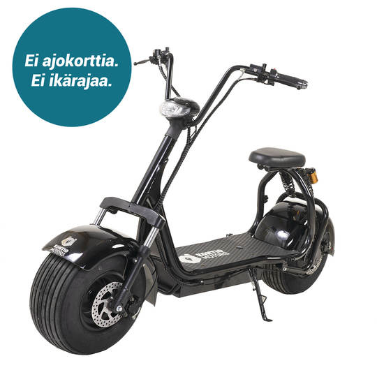 Kruiser Premium Pack Black 0,7kWh akulla 15km/h - vannetukku.fi
