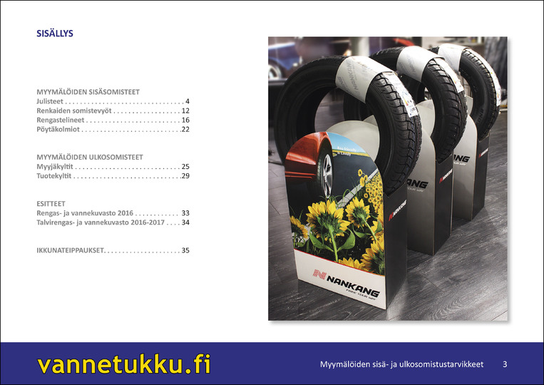Vannetukku.fi Myymälöiden sisä- ja ulkosomistustarvikkeiden esite Image: 2