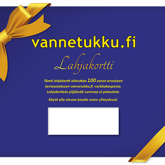 Vannetukku.fi Lahjakortti 100 euroa Image: 1